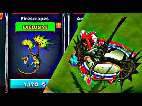 FIRESCRAPES | Titan Mode Max Level 175 | Exclusive Monstruos Nightmare | Dragons: Rise of Berk