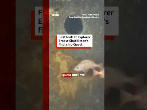 Scientists capture first footage of Ernest Shackleton's final ship. #BBCNews