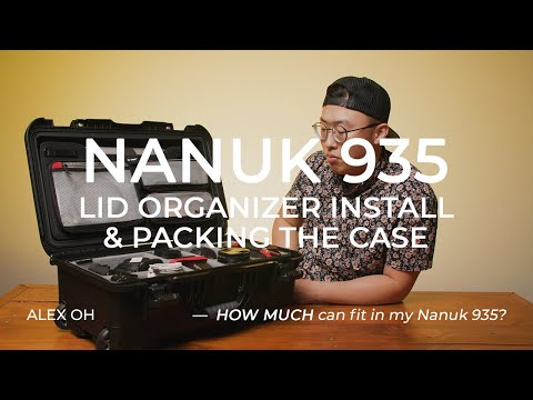 installing the Nanuk 935 Lid Organizer (and what's in my camera case 2021)