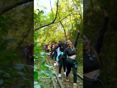 caminhada nos trilhos da História em Molina Matos Costa porto União SC