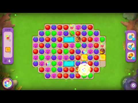 Gardenscapes level 2318 17 moves no boosters