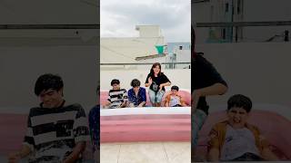 Swimming pool me ki party 🏊🏻‍♂️😱 || Jaanvi Patel #shorts