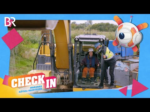 Riesenbagger für den Naturschutz | CHECK IN - Marinas Rätsel-Abenteuer | BR