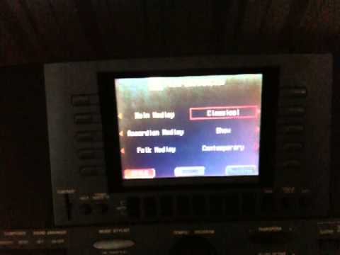 Technics kn5000 classical.MOV DEMO