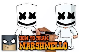 How to Draw Marshmello  Art Tutorial