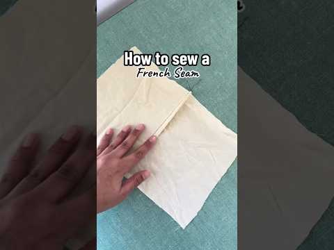 Quick tutorial on how to sew a French seam #sewingtips #shorts