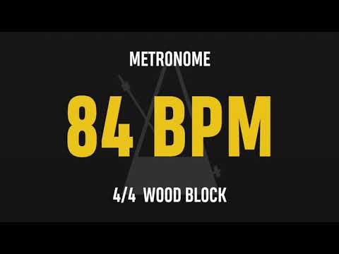 84 BPM 4/4 - Best Metronome (Sound : Wood block)