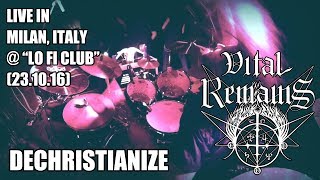 Vital Remains - Dechristianize (drum cam)