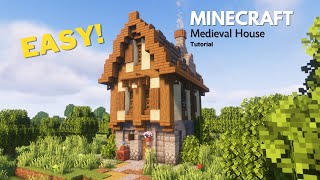 Minecraft: How to build a simple Medieval House | Minecraft Tutorial