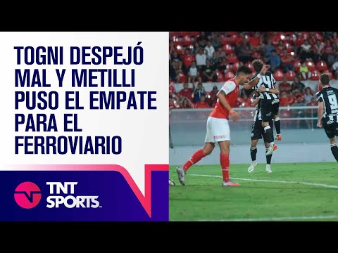 TOGNI despejó mal y METILLI puso el empate para el FERROVIARIO ⚽