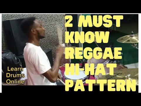 Must know Reggae HI-HAT patterns : Drum Lesson!