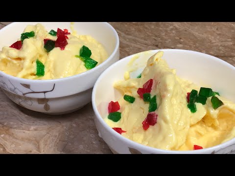Custard Ice Cream Recipe | Kitchen With Abida