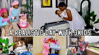Realistic Saturday Morning with 3kids and a #newborn