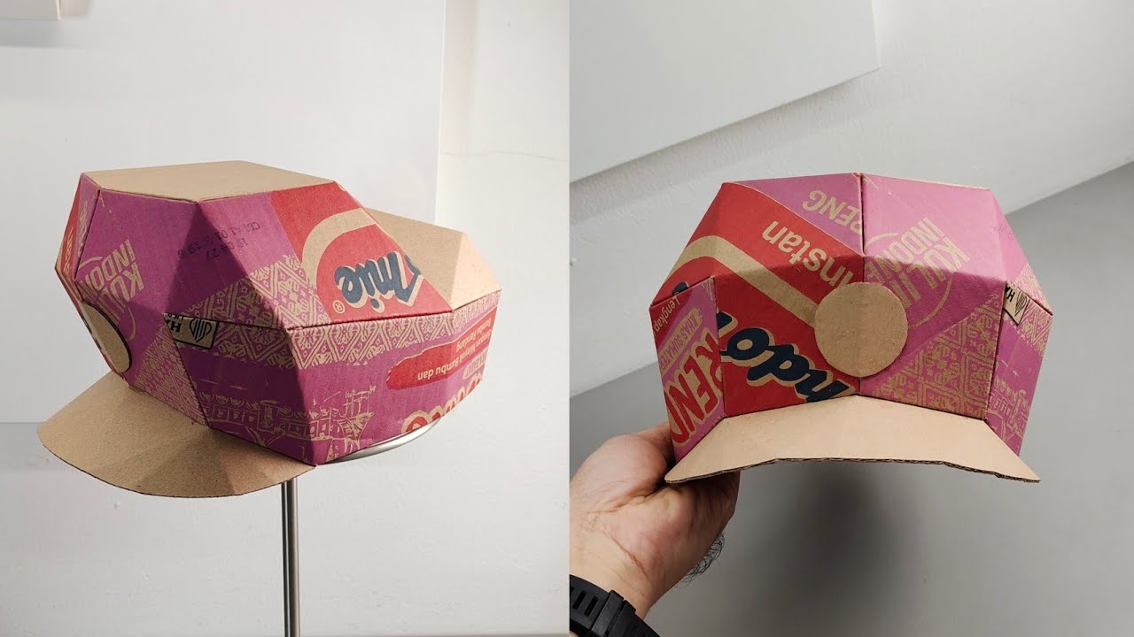 Plumber hat or newsboy cap Cardboard Template – DIY Costume and Cosplay Pattern (PDF, SVG, Resizeable) – Craft No. 3563 Video Walkthrough