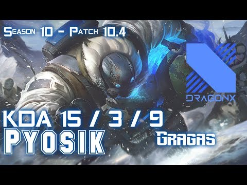 DRX Pyosik GRAGAS vs QIYANA Jungle - Patch 10.4 KR Ranked