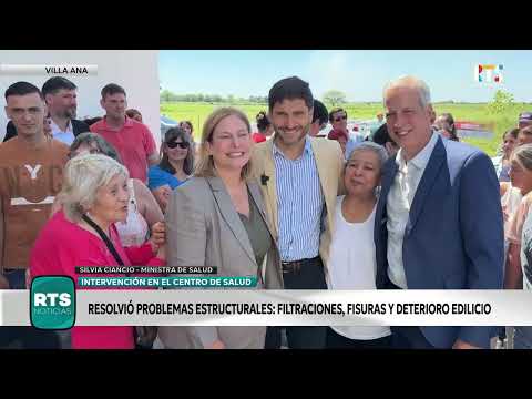 VILLA ANA AVANZA CON OBRAS EN SALUD Y VIALIDAD