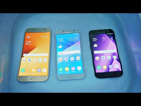 Samsung Galaxy A7 vs A3 vs A5 2017 - Water Test! (4K)