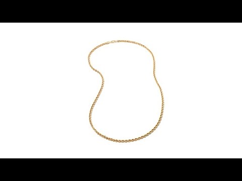 Bellezza Bronze Bold DiamondCut RopeLink 30" Necklace