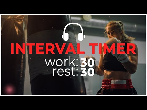 Interval Timer 30 sec workout 0 sec rest with music [30/30 interval timer]