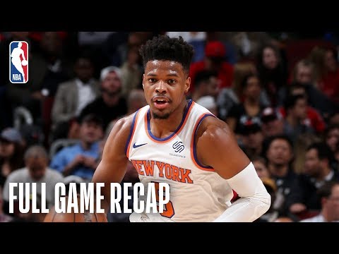 KNICKS vs BULLS | Dennis Smith Jr. Drops 25 Points In Chicago | April 9, 2019