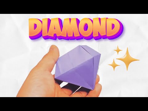 How To Fold an Origami Paper Diamond