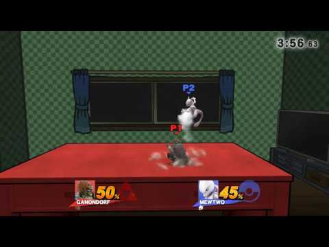 Smash 4  Ganondorf (Den) vs Mewtwo
