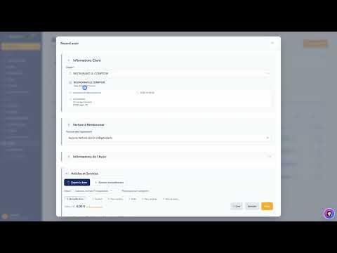 Tutoriel vidéo : Créer un avoir — Formation FacturesPro