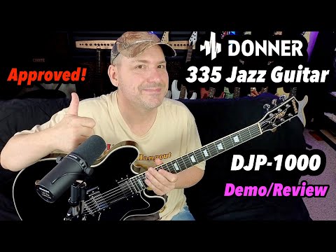 Donner DJP-1000 Electric Guitar - Affordable 335 Style Jazz Guitar!
