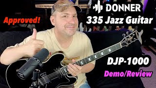 Video thumbnail for Donner DJP-1000 Electric Guitar - Affordable 335 Style Jazz Guitar! by Hank Coffey