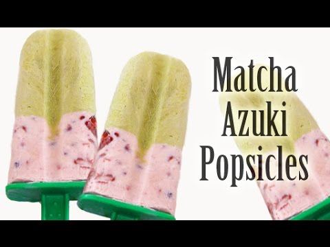 Matcha Azuki Yogurt Popsicles (RECIPE) 抹茶小豆アイスキャンディーを作りました