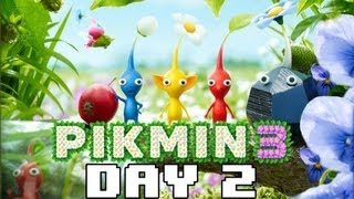 Let's Try Pikmin 3 - Day 2: Sephazon, Don't Name The Rocks!