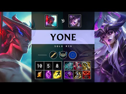 Yone Mid vs Syndra: Killing spree - EUW Challenger Patch 14.23