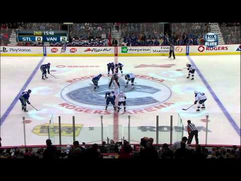 Daniel Sedin goal 2-0 Mar 19 2013 St. Louis Blues vs Vancouver Canucks NHL Hockey