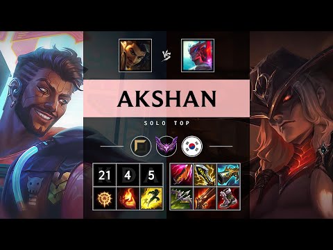 Akshan Top vs Yone: Triple Kill, Legendary - KR Master Patch 14.18