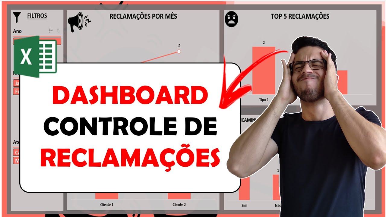 Excel - Dashboard e Planilha Para Controle de Reclamações