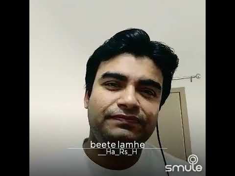 Harsh Dutt Sharma Beete Lamhe Karaoke cover 