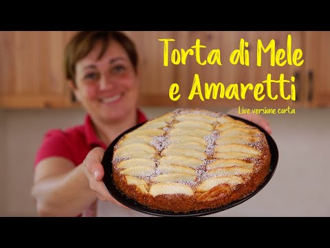 TORTA ANTICA DI MELE E AMARETTI Ricetta Facile - Video in Diretta Versione Corta