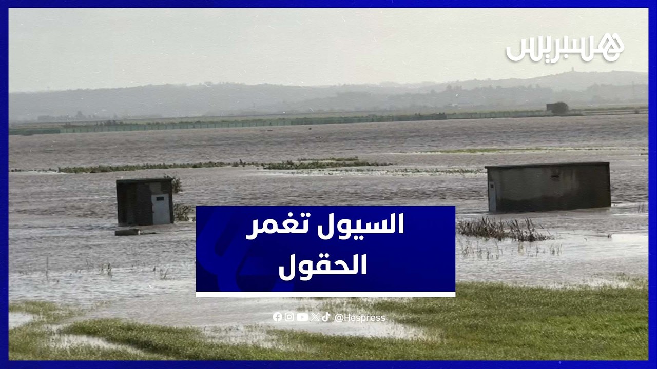 الفيضانات تغمر أراضي فلاحية بجماعة السواكن بإقليم العرائش thumbnail