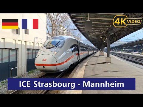 4K🇫🇷🇩🇪 #führerstandmitfahrt ICE #strasbourg nach #manheim #deutsch #cabview #travel #lokführer[2025]