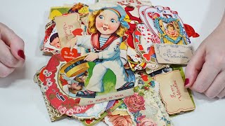 Vintage 1920's Valentine's Day Cards & Postcards Flip Through