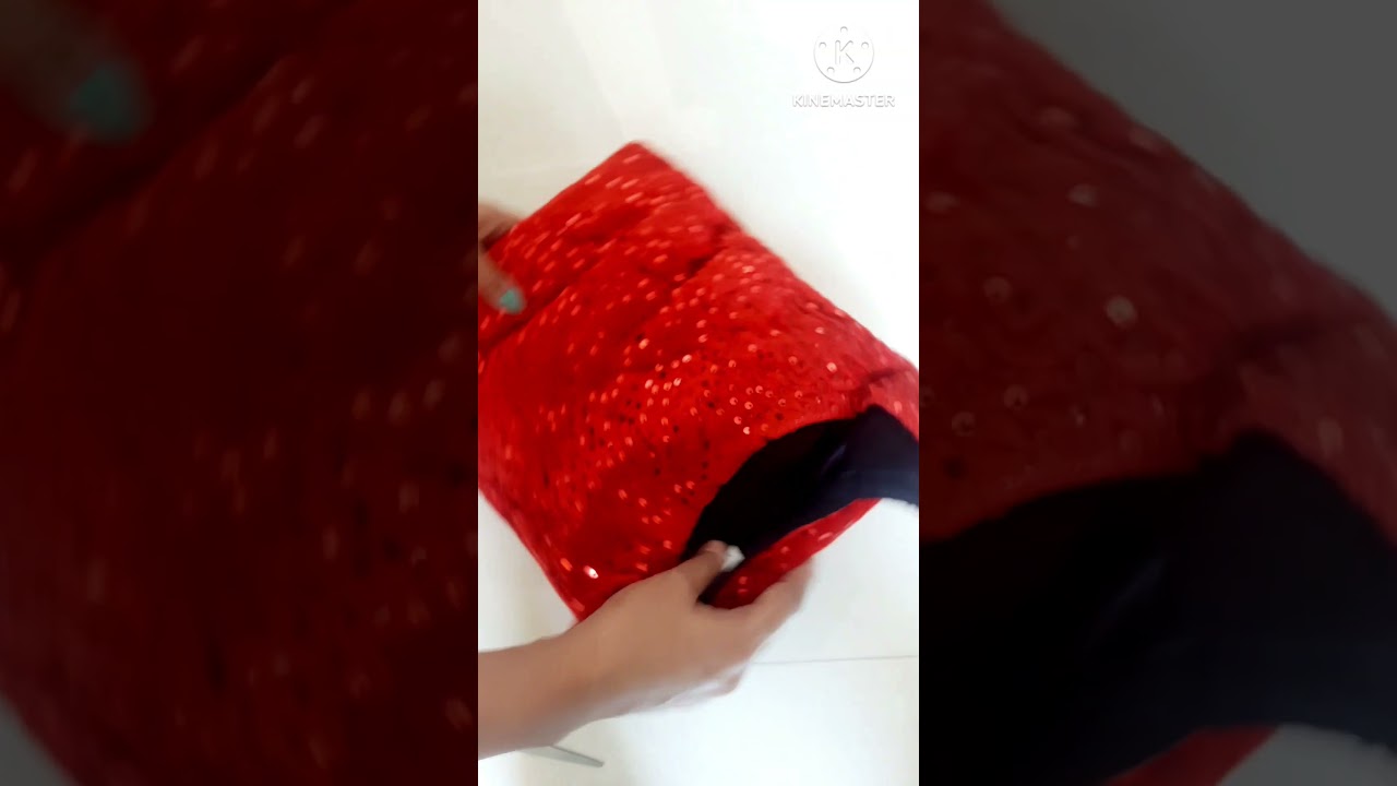 Women Velvet Red Sequin Dress 👗 #shorts #ytshorts #meesho #sequindress