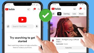 Fix try searching to get started YouTube problem | YouTube homepage vi