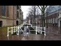 Walking In The Rain Delft The Netherlands 4K