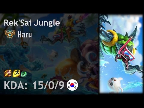 Rek'Sai Jungle vs Lee Sin - Haru - KR Challenger Patch 6.24