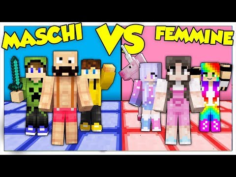 MASCHI CONTRO FEMMINE! CHI È IL MIGLIORE IN MINECRAFT ITA?