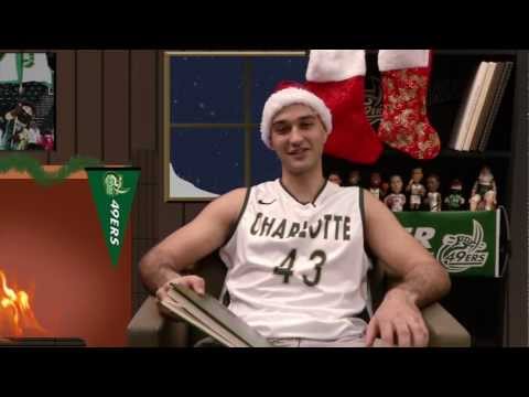 Charlotte 49ers Happy Holidays 'Dramatic Reading' - Ilija Ivankovic - The Grinch