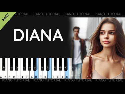 Diana - Dajána - Milan Chladil - Paul Anka  (piano tutorial | klavír | noty | české písničky)