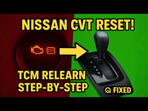 How to Reset Nissan CVT Transmission | Easy TCM Relearn Guide (Step-by-Step)