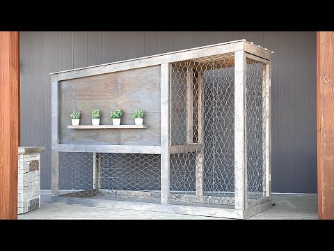FREE PLANS - Small Modern Chicken Coop Build