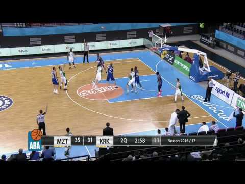 ABA Liga 2016/17 highlights, Round 22: MZT Skopje Aerodrom - Krka (12.2.2017)